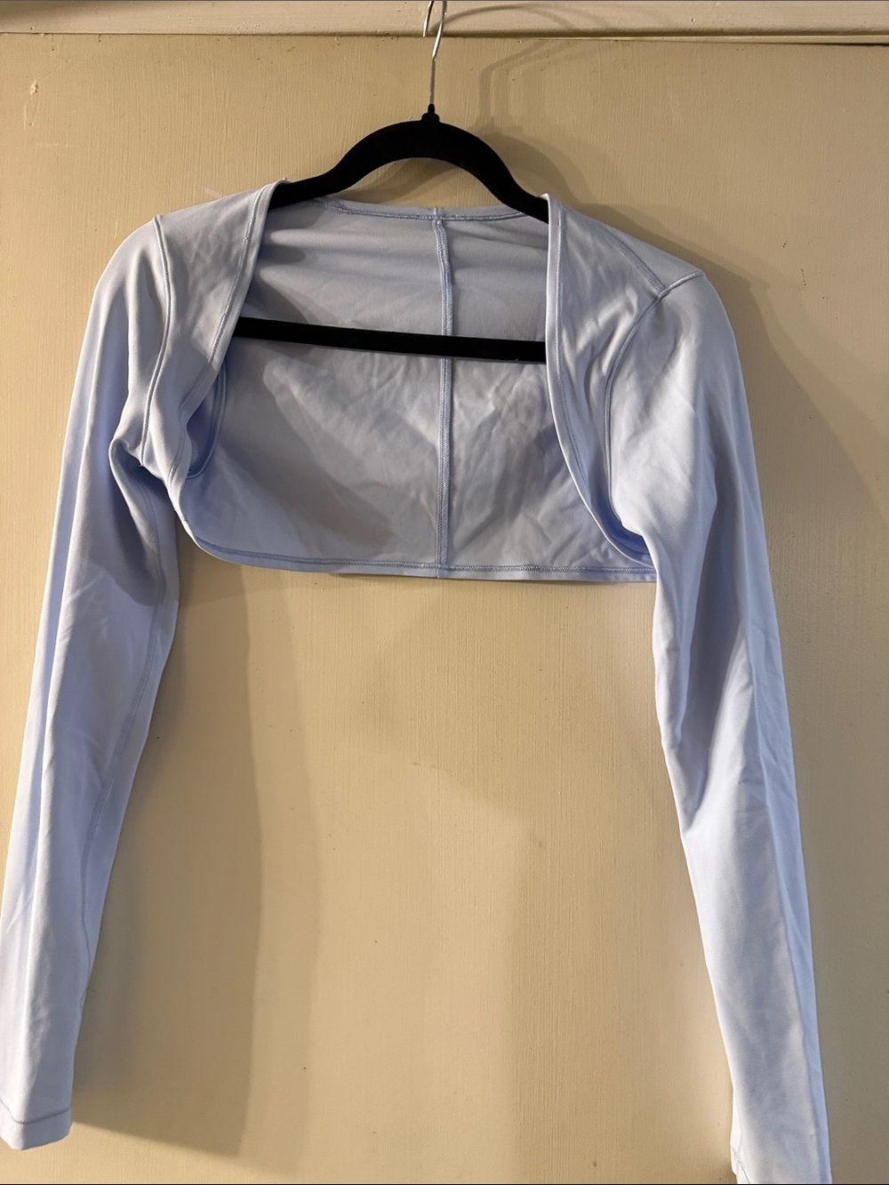 Lululemon Light Blue Cropped Long Sleeve Shrug Bolero Women’s Small